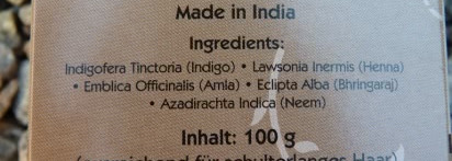 Органическая краска для волос Khadi Pflanzenhaarfarbe Dunkelbraun Темно-коричневый