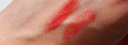 Сочная, очень тёплая помада Shiseido Veiled Rouge OR 303 Orangerie