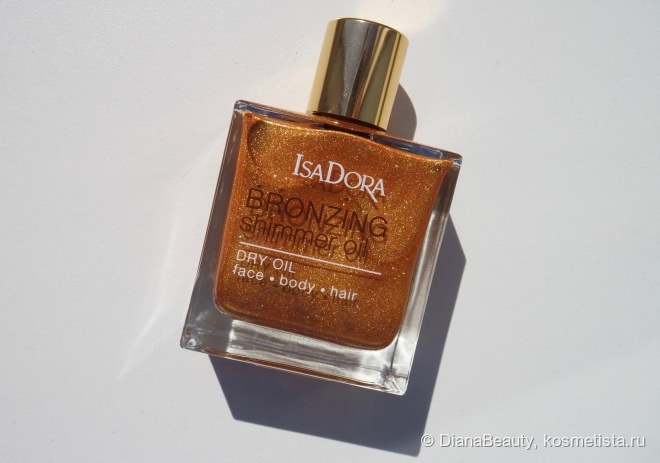 Сухое мерцающее масло для лица, тела и волос IsaDora Bronzing Shimmer Oil