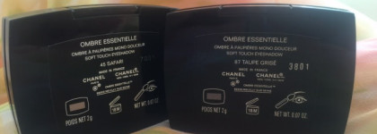 Chanel Ombre Essentielle Soft Touch Eyeshadow #45 Safari, #87 Taupe Grise