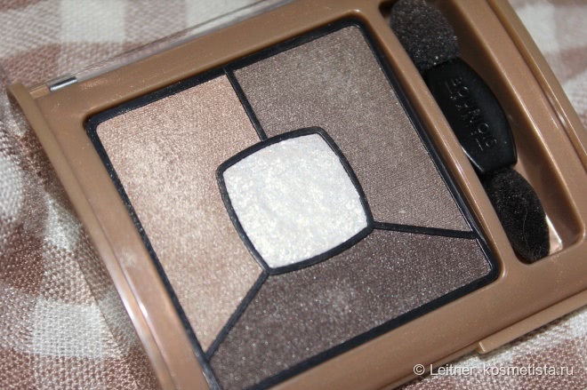 Дневной макияж в теплых тонах с Bourjois Quad Smoky Stories Eyeshadow Palette