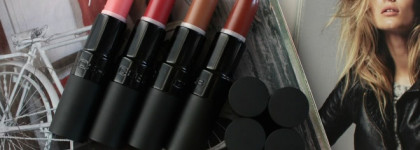 Четыре новых матовых оттенка Gosh Velvet touch: 009 Matt Sweetness, 010 Matt Smoothie, 011 Matt Nougat и 012 Matt Raisin