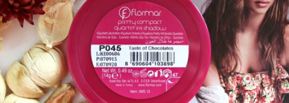 Нежная и универсальная Flormar Pretty Compact Quartet Eye Shadow Р045 "Taste of Chocolates"