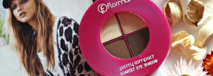 Нежная и универсальная Flormar Pretty Compact Quartet Eye Shadow Р045 "Taste of Chocolates"