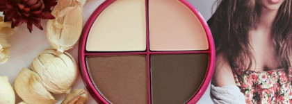 Нежная и универсальная Flormar Pretty Compact Quartet Eye Shadow Р045 "Taste of Chocolates"