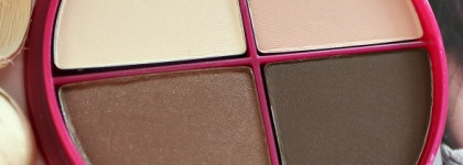 Нежная и универсальная Flormar Pretty Compact Quartet Eye Shadow Р045 "Taste of Chocolates"