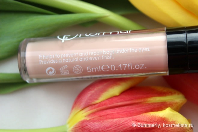 Весьма неплохой бюджетный вариант Flormar Perfect Coverage Liquid Concealer #01 Fair Ivory