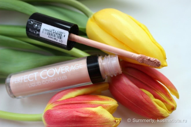 Весьма неплохой бюджетный вариант Flormar Perfect Coverage Liquid Concealer #01 Fair Ivory