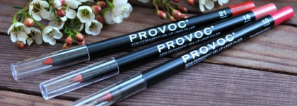 Полуперманентные гелевые карандаши для губ Provoc Semi-Permanent Gel Lip Liner #10, 18, 21