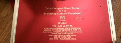 Clarins Teint compact haute tenue SPF 15 everlasting compact foundation 103 ivory: Нежная компашка – отличный результат)