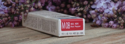 Матовая помада The Saem Eco Soul Kiss Bitton Lips Matte в оттенке M 08 Red Pepper