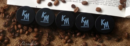 Минеральные тени KM cosmetics Mineral eyeshadow в оттенках ES405, ES416, ES412, ES132, ES128