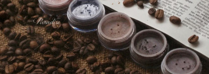 Минеральные тени KM cosmetics Mineral eyeshadow в оттенках ES405, ES416, ES412, ES132, ES128