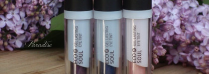 Жидкие тени для век The Saem Eco Soul Gel Lasting Eye Tint. Три оттенка - Mbl01 Indigo Blue, Gpl01 My Own Purple и VI01 Glitter Pink