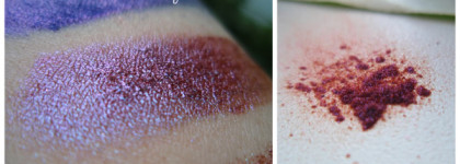 Пигменты для век KM Cosmetics Коллекция "Волшебный сад". Оттенки P020 Цветок орхидеи, P021 Спелая слива, P028 Малиновый щербет, P029 Морская буря