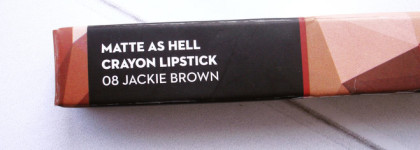 Комфортная помада-карандаш от бренда Sugar Matte As Hell Crayon Lipstick 08 Jackie Brown