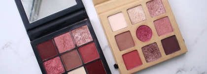 Дёшево/Дорого. Huda Beauty Mauve Obsessions против Essence Daily Dose of Love-сравним