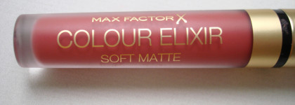 Жидкая стойкая помада Max Factor Colour Elixir Soft Matte