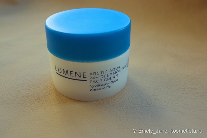 Бюджетное восполнение влаги на 24 часа с Arctic aqua 24h deep moisture face cream от Lumene