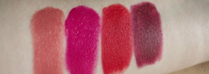 Ужасные снаружи, прекрасные внутри или рассказ о четырех оттенках Champagne rose (102), Rose cinema (108), Bloodlust (122), Soif de vengeance (123) из коллекции Rouge L'etoile от Л'Этуаль