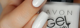 Avon Gel Finish Nail Enamel "Antarctic" и "Iceberg White" + стразы Avon + стемпинг Konad m73