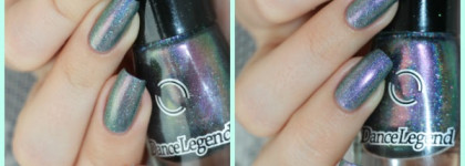 Лак для ногтей Dance Legend Holodays 850 "Different View" со стемпингом  Moyou London Mother Nature 14