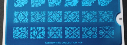 Avon Gel Finish Nail Enamel  "Wine and Dine Me" со стемпингом  Moyou London Fashionista 08