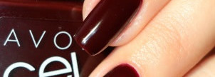 Avon Gel Finish Nail Enamel  "Wine and Dine Me" со стемпингом  Moyou London Fashionista 08