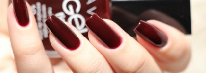 Avon Gel Finish Nail Enamel  "Wine and Dine Me" со стемпингом  Moyou London Fashionista 08