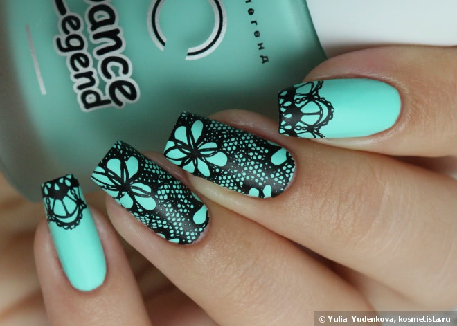Dance Legend Бархат 650 + стемпинг Born Pretty Stamping Plate BP-L020