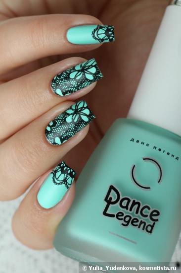 Dance Legend Бархат 650 + стемпинг Born Pretty Stamping Plate BP-L020