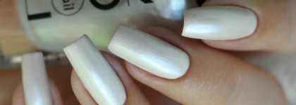 NailLook BioPearl 30701 +  стемпинг Konad Square Image Plate 09