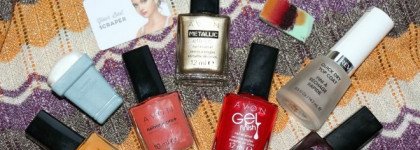 Осенний градиент лаками Avon + стемпинг Moyou London Mother Nature 14