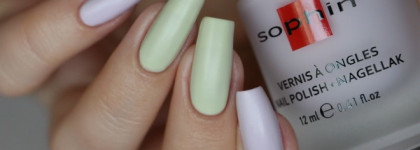 Sophin Nail Polish Matte Allure 354 и 355 + слайдер-дизайн BlueSea G062