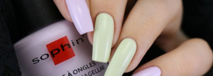 Sophin Nail Polish Matte Allure 354 и 355 + слайдер-дизайн BlueSea G062