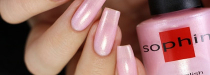 Весенний маникюр с Sophin Nail Polish 158 и слайдер-дизайном BlueSea G117