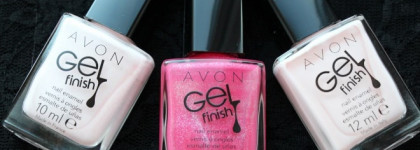 Avon Gel Finish Sheer Shimmer и водный маникюр с лаками Avon