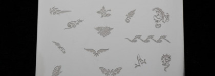 Семь вариантов маникюра с пластиной для стемпинга Konad Square Image Plate 07