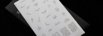 Семь вариантов маникюра с пластиной для стемпинга Konad Square Image Plate 07