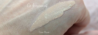 Очень легкая сияющая основа с милым оформлением от Tony Moly Cats Wink Shiny Skin Foundation. Фото ДО, После и в Образе