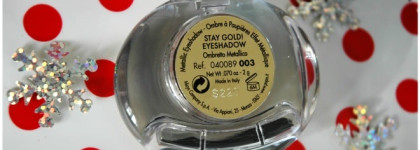 Рождественские тени Pupa. Stay Gold. Wet & Dry Metallic Eyeshadow. 003 Charming Burgundy