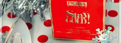 Рождественские тени Pupa. Stay Gold. Wet & Dry Metallic Eyeshadow. 003 Charming Burgundy