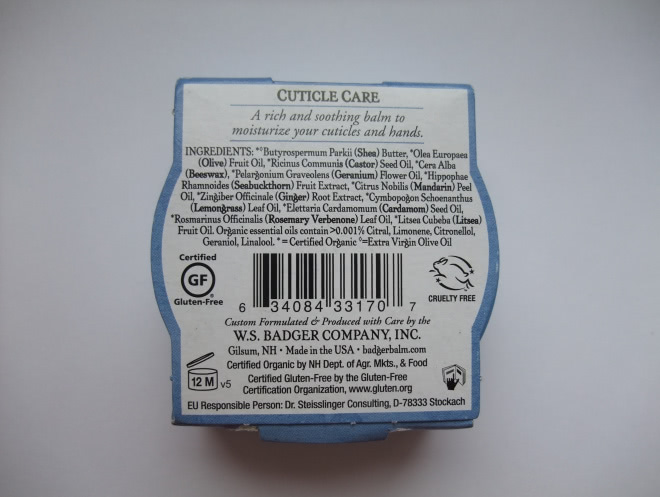 Бальзам для кутикулы Badger Cuticle Care