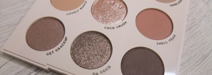 ColourPop Going Coconuts pressed powder palette и сравнение с более холодной That's Taupe