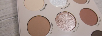 ColourPop Going Coconuts pressed powder palette и сравнение с более холодной That's Taupe