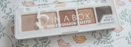 Палетка теней Catrice 5 in a box mini в оттенке 010 Golden Nude Look