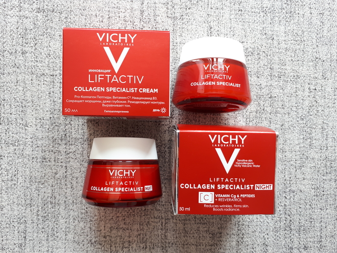 Два крема из линейки Vichy Liftactiv Collagen Specialist