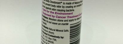 Crystal Body Deodorant Stick