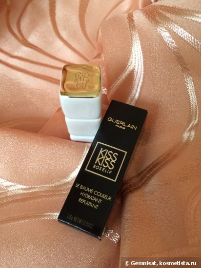 Внесезонная красавица Guerlain Kiss Kiss Roselip Hydrating & Plumping Tinted Lip Balm в оттенке 371 Morning Rose