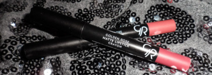 Вторая пара GR: любимец и "нунезнаааю" - помады Golden Rose Matte Lipstick Crayon в оттенках 11 и 13